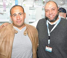 Abu with his friend Bahaa